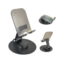 360 Rotating Adjustable Foldable Desktop Phone Holder for iPhone 17 16 15 14 13