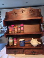 Large Oak Freestanding Or Wall Hang Shelves Suit  Various Rooms French Origin