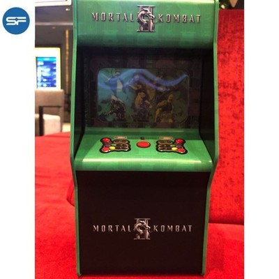 SF Mortal Kombat II Mini Arcade 33cm Retro Cabinet Display Licensed