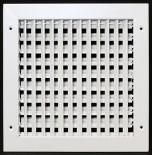 10"w X 10"h Adjustable AIR Supply Diffuser - HVAC Vent Cover Sidewall or Ceil...