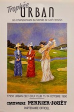 Guy Buffet Glossy Vintage Golf Poster “Women Golf Championship” Limited Edition