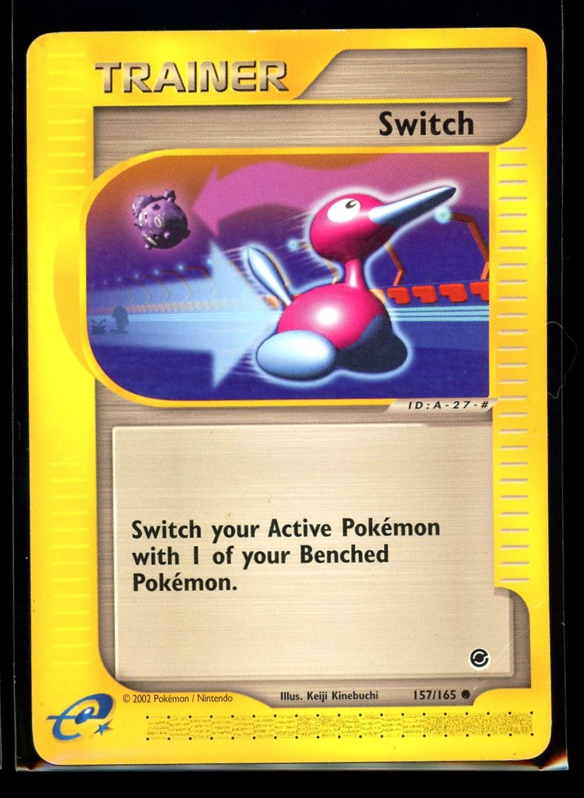 2002 E-Card - Expedition Switch #157 Non Holo Pokemon Card