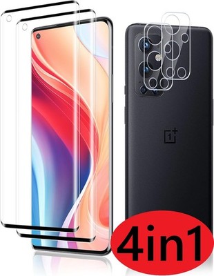 OnePlus 9 Pro 2x Display Schutzglas + Kameraschutz 9H Panzerfolie Full Screen