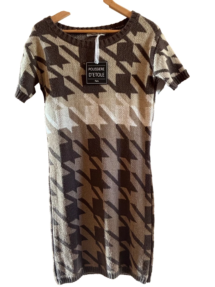 POUSSIERE D'ETOLE robe pull neuve taille 3 ou 38 - Photo 1/4