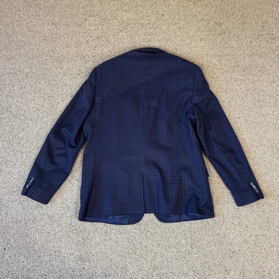 Ben Sherman Plectrum 格子西装外套运动外套美国男式 44R — 第 3/4 张图片