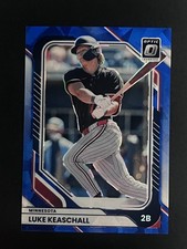 LUKE KEASCHALL 2026 Panini Donruss BLUE CRACKED ICE PRIZM /15 #30