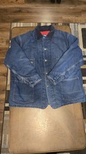 OshKosh B  Gosh Denim Chore Coat Men  s Sz 50 Union Made Sanforized USA 70s