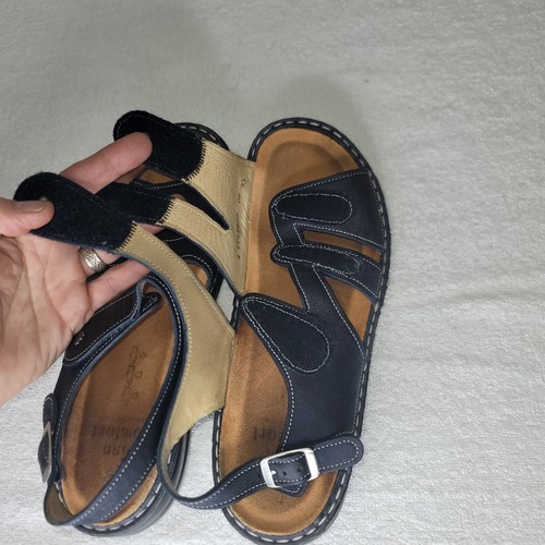 Finn Comfort Germany Gomera Genuine Leather Sandals Hook and Loop Women's Sz 9 - Picture 7 of 23