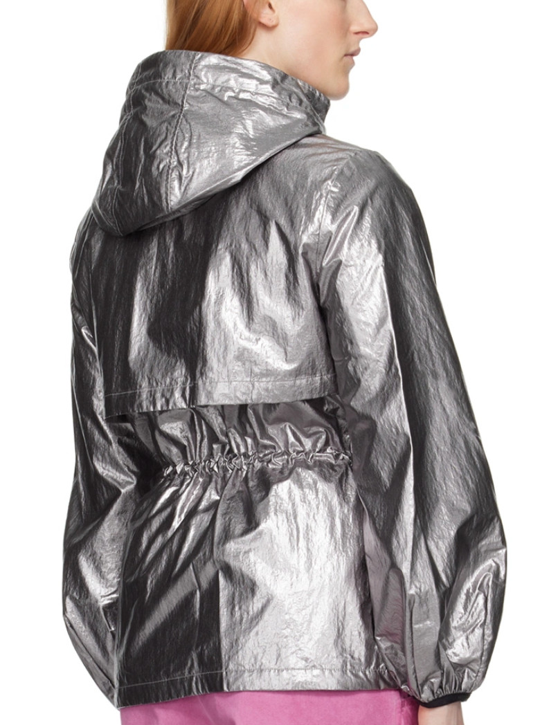 MACKAGE Silver Isha Jacket Large Great Condition - Org Price $690 View 2