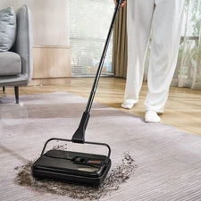 VEVOR Carpet Sweeper, 7.87 In Sweeping Paths, Floor Sweeper Manual Non Electric,