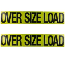 6Pcs Magnetic Reflective Oversize Load Signs for Trucks - 12" x 60"