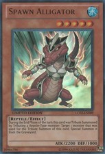 Spawn Alligator - LC02-EN009 - Ultra Rare - Limited Edition Near Mint Legendary