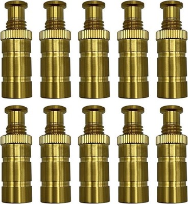 Universal Pool Safety Cover Brass Anchors for Concrete & Pavers - 10 Pack