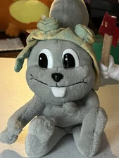 1999 Stuffins Adventures Of Rocky and Bullwinkle Toy Plush Stuffed Squirrel Pics