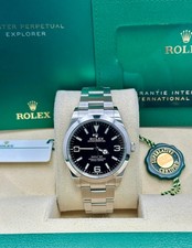 Rolex 214270 2021 Black Dial Box & Papers