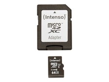 Intenso 3423490 64GB MicroSDXC Class 10 UHS-I 90MB/s Class 1 U1 UHS-1 U1