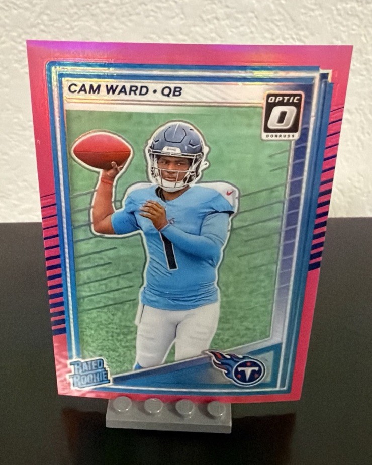 2025 Donruss Cam Ward Optic Preview Pink Prizm #350 Rated Rookie