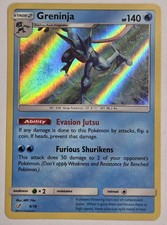 Carta Pokemon Greninja 9/18 Detective Pikachu Holo rara 2019 TCG 