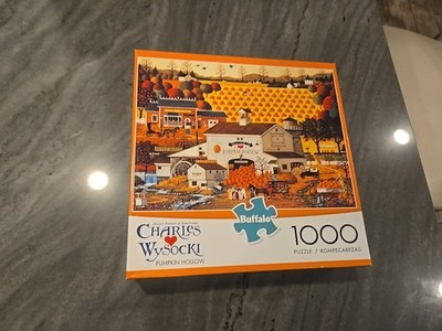 Charles Wysocki Pumpkin Hollow 1000 PC Puzzle Brand New Buffalo Games