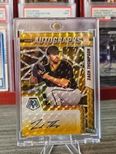 2022 Panini Mosaic - Rookie Autographs Zach Thompson #RAM-ZT Gold Mosaic...