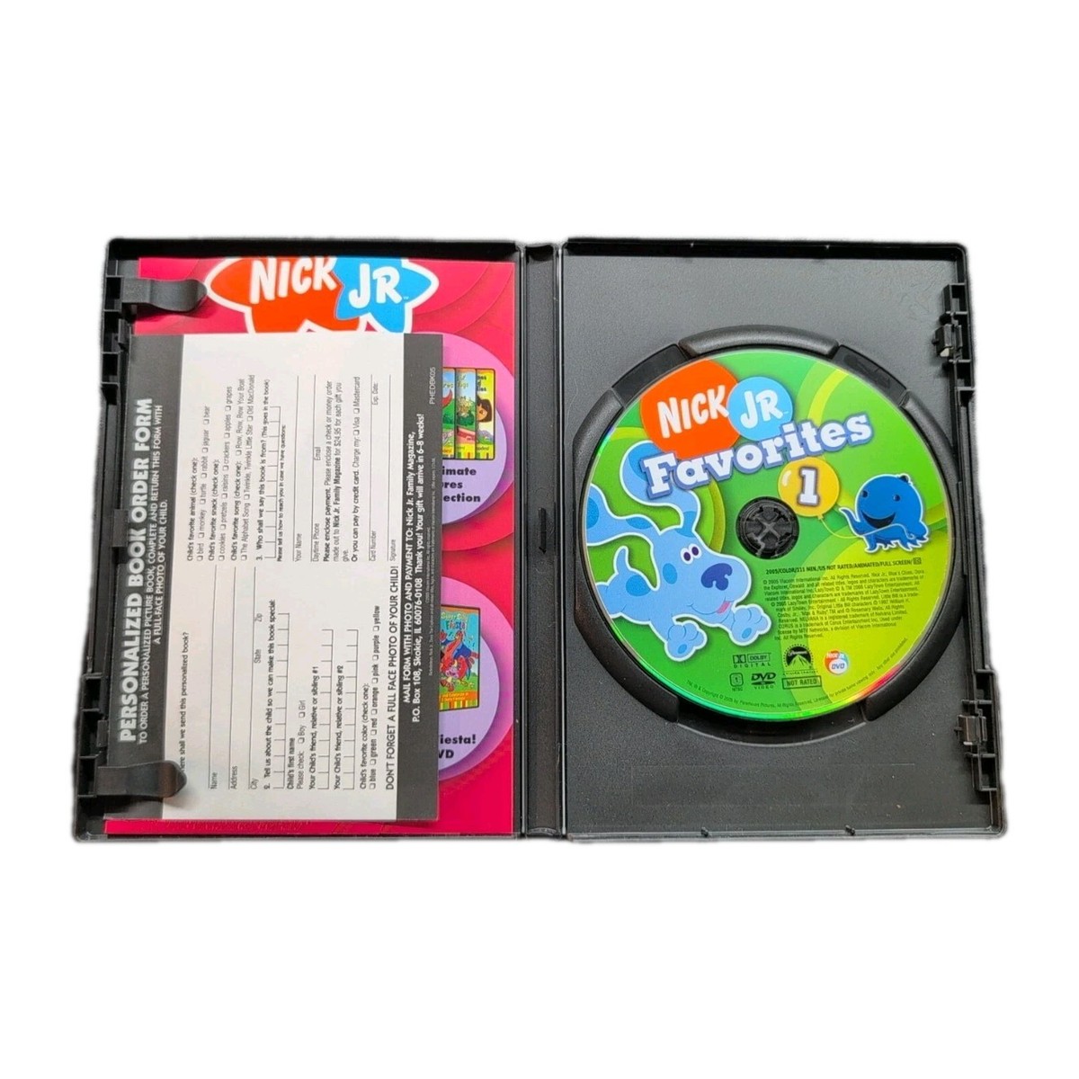 Nick Jr. Favorites - Vol. 1 (DVD, 2005) Nickelodeon OOP RARE HTF