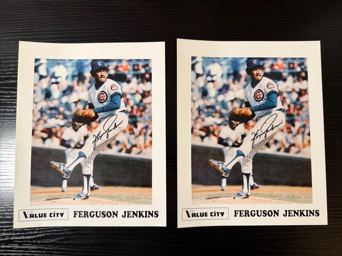 Fergie Jenkins Chicago Cubs MLB Original Autographed Photos for