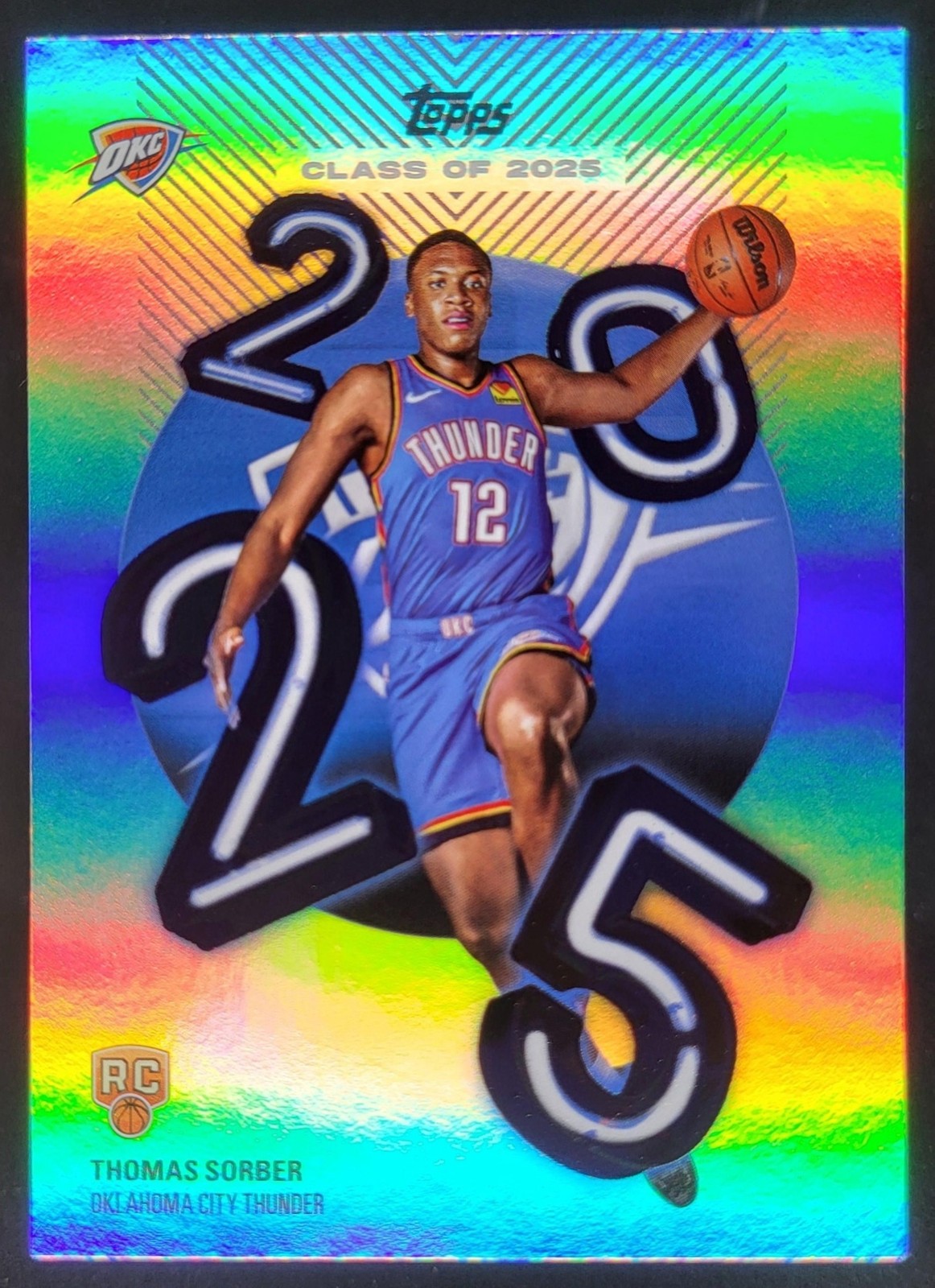 2025-26 Topps Thomas Sorber Class of 25' #C25-15 RC Oklahoma City Thunder DB5