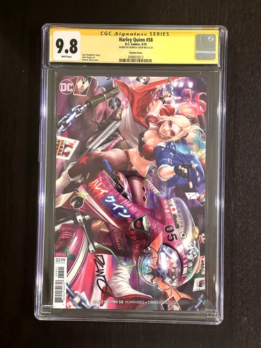 Harley Quinn #58 CGC Graded 9.8 and Signed by Derrick Chew