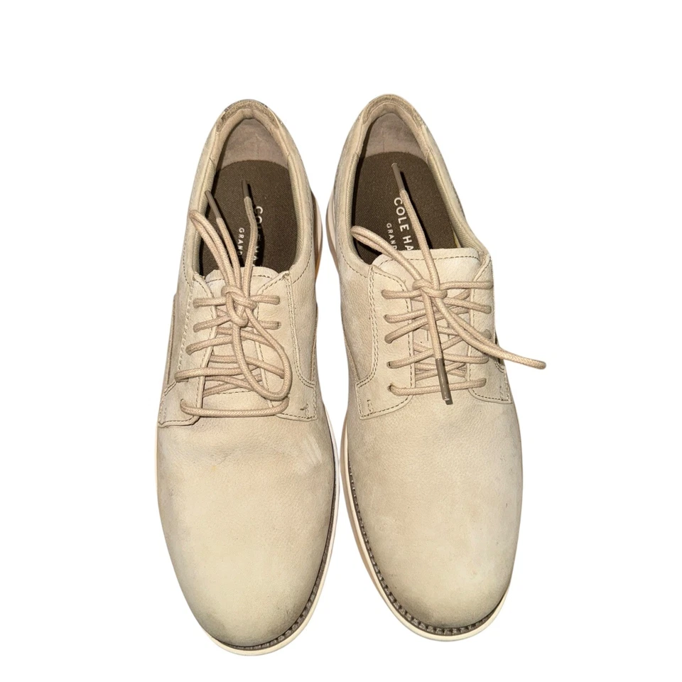 Zapatos de Vestir Oxford Cole Haan Beige/Crema Gamuza Grand 360 Usados Para Hombres 10M Foto 4 de 4