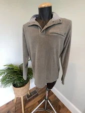 Free Fly Sweatshirt Mens Sz Sm Fleece Performance Bamboo 1/4 Snap Pullover Read