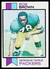 Bob Brown, 1973 Topps, #82, Green Bay Packers, RC
