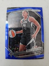 2025 Panini Prizm WNBA Kiah Stokes #58 Blue Velocity Las Vegas Aces