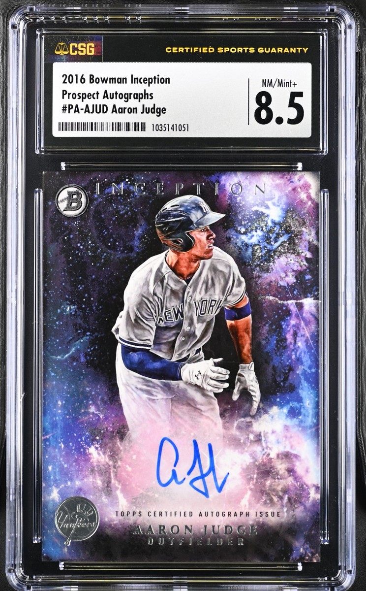 2016 Bowman Inception - Prospect Autographs Aaron Judge #PA