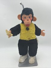 Zippy/Mr Bim Monkey Chimp Plush Rubber Face Banana Howdy Doody Vintage 15  