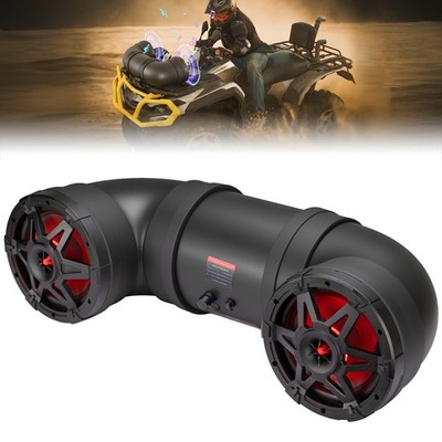 8'' Amplified Tube Speaker Bluetooth Audio Systems Soundbar for ATV/ UTV/ Marine