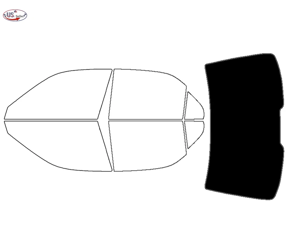 Kit de película de tinte de ventana de 2 capas precortada personalizada computarizada para Acura RL 1996-2004 Foto 4 de 4