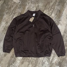Nike Life Woven Harrington Jacket Brown - Men's XXL - NWT - FN3230-237