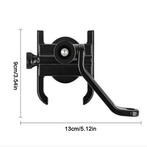 Motorrad Halterung Fahrrad Alu Handy Rückspiegel Halter Smartphone e-Bike Roller - Bild 5 von 12