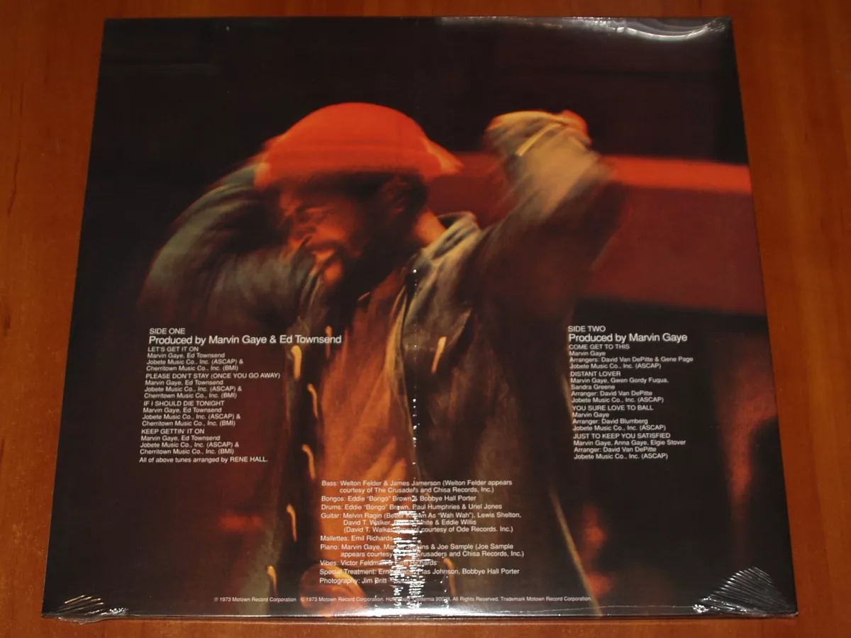 MARVIN GAYE LET'S GET IT ON LP *ORIGINAL* TAMLA REPRESS VINYL