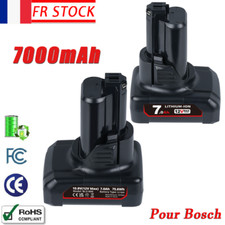 Lot de 2 batterie 7Ah pour Bosch professionnelle GBA 12V BAT411 Li-ion BAT412 FR