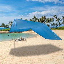 Beach Canopy Sun Shelter  UPF50 Windproof Waterproof Shade for Beach  Outdoor