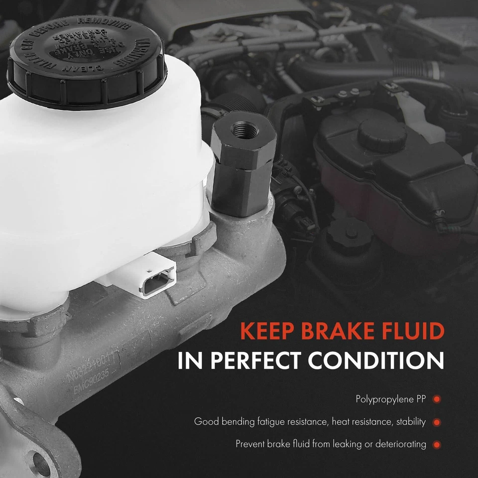 Brake Master Cylinder with Reservoir & Sensor for Nissan Maxima 1994-1999 3.0L - Imagem 3 de 4