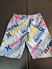 Hurley Boy's Multicolor Swim Trunks Sz:XL Back Pocket Surf Swim Comfort TeensNWT