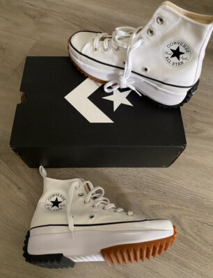 Converse Chucks Run Star Hike Hi White Weiß Turnschuhe Sneaker Instagram Plateau