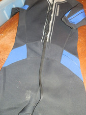 Mens Black Blue Full Zip Kidder Breakthrough Wet Swim Suit Size S Shorty Surf