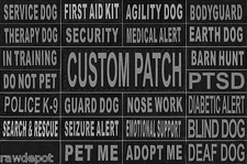 Patch Reflective Label Tag for Dog Harness Vest Service Therapy Emotional