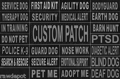 Patch Reflective Label Tag for Dog Harness Vest Service Therapy Emotional