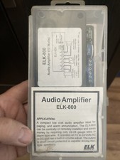 ELK-PRODUCTS ELK-800 Compact Public Address Paging Audio Amplifier 10 Watt