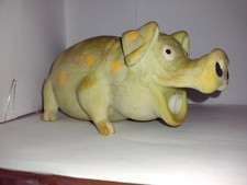 Pig Squeaky Pig Sound Polka Dot Pet Play Toy 8"X3.5"