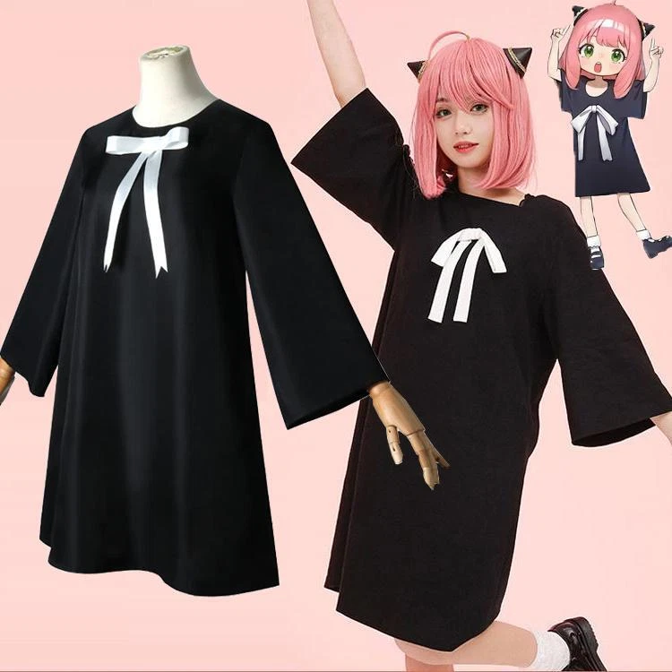 Kid/Adult Anime Spy X Family Anya Cosplay Costume Dress 